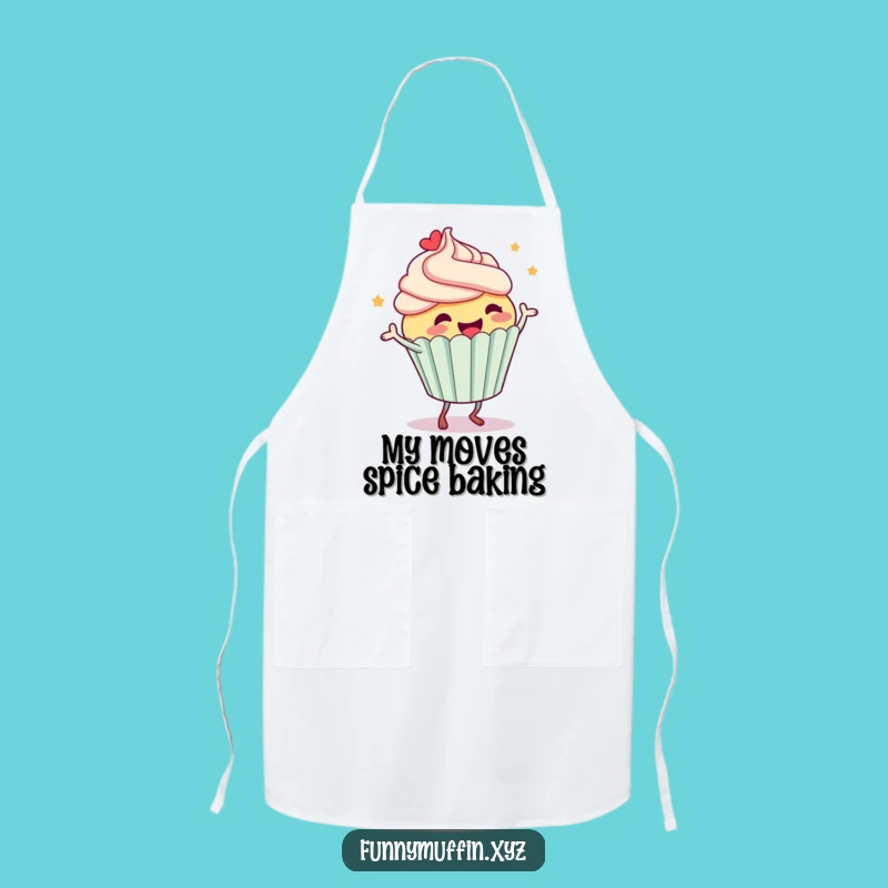 Funny Cupcake Dance Apron: Cook Up Some Laughs in Style!