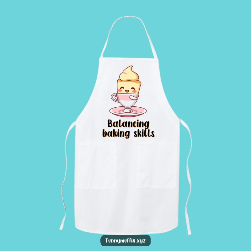 Funny Scone Balancing Act Apron - Cook and Laugh with Sweet Style