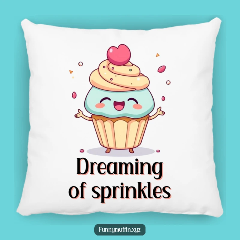 Funny Cupcake Juggling Pillow - Cozy Delight & Sweet Gift!