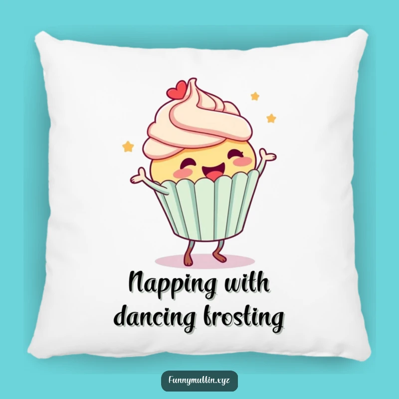 Funny Cupcake Dance Pillow: Cuddle Up with a Laugh!