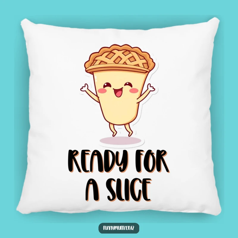 Funny Pie Shimmy Pillow: Couch Comfort with a Cheerful Lattice Crust Character