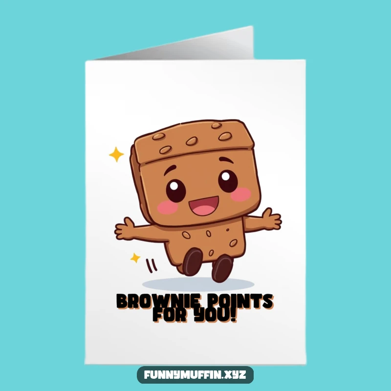 Free Printable Congrats Card: Brownie's Gleeful Roll to Celebrate Your Success!