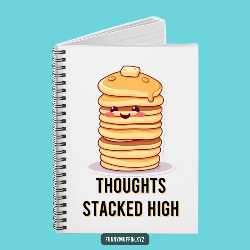 Funny Pancake Stack Notebook: Jot Down Notes with a Tilt!