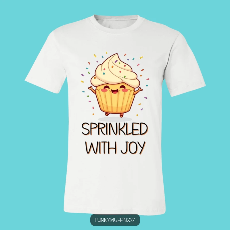 Funny Muffin Sprinkle T-Shirt: Party In Your Mouth!